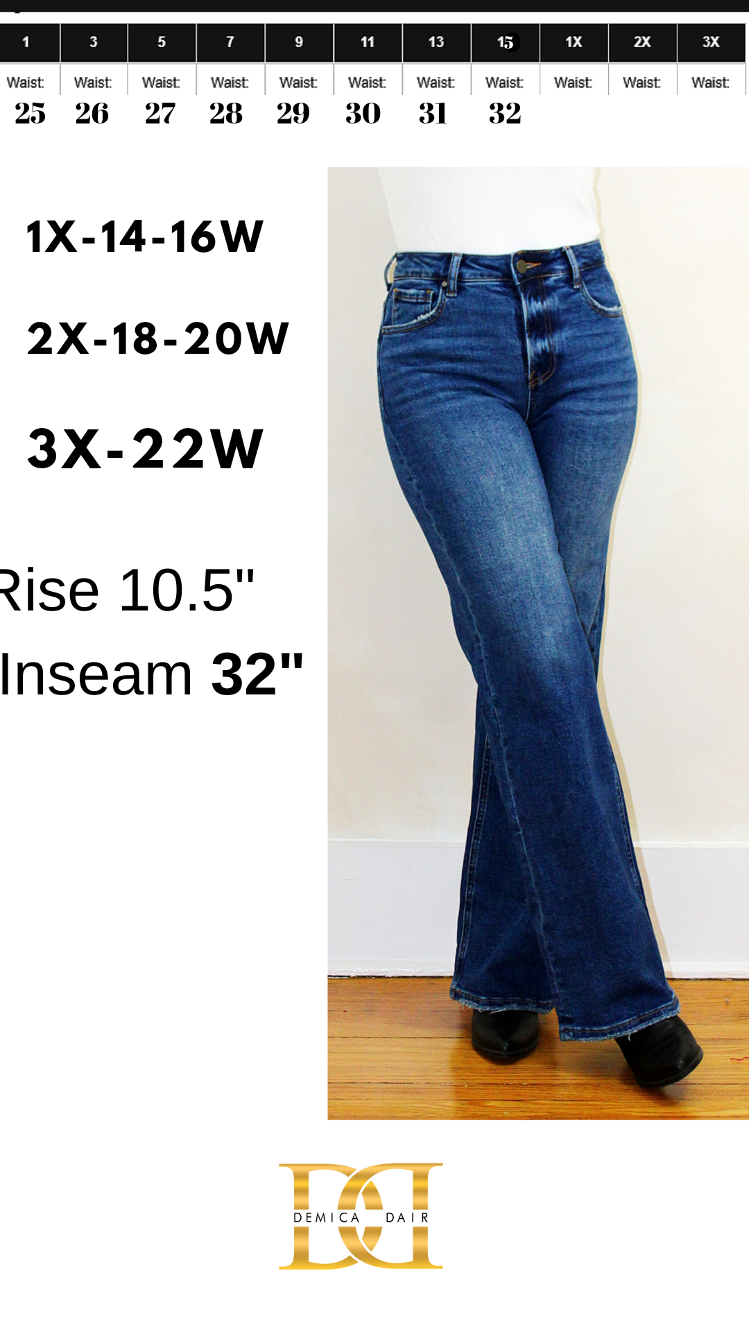 RISEN High Rise Straight Leg