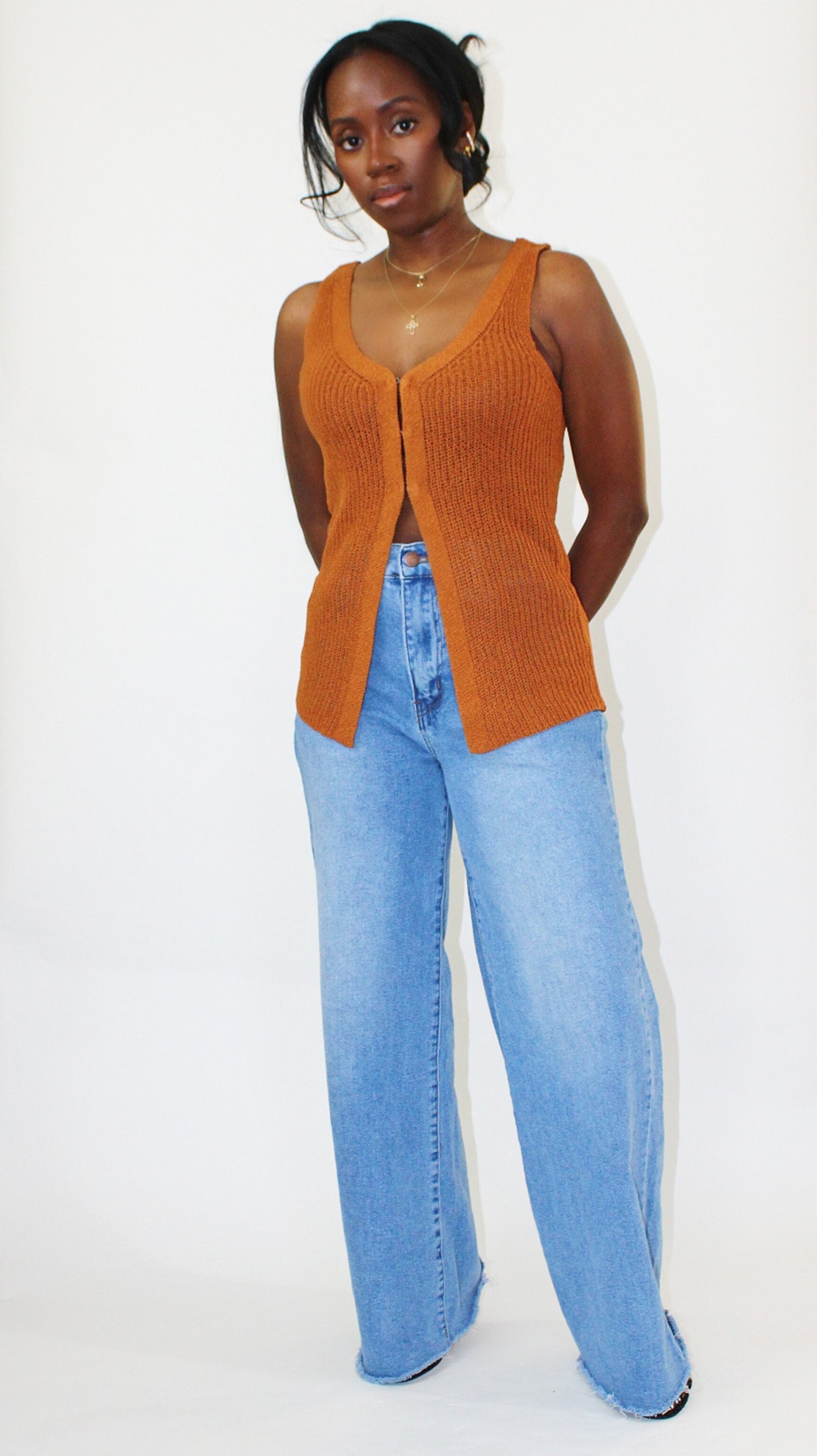 Dion Longline Knit Vest