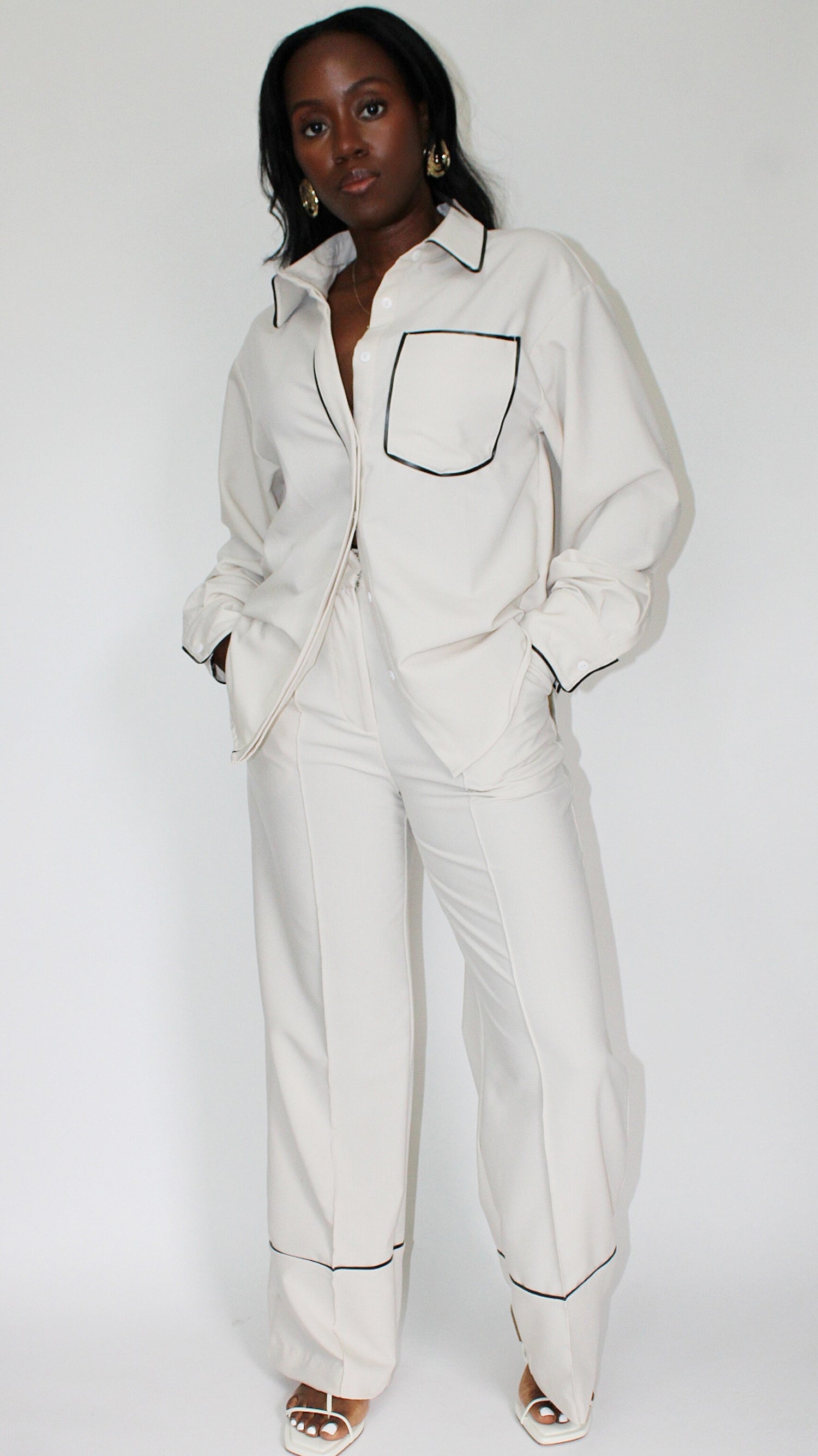 Tali Cream Long Sleeve Shirt