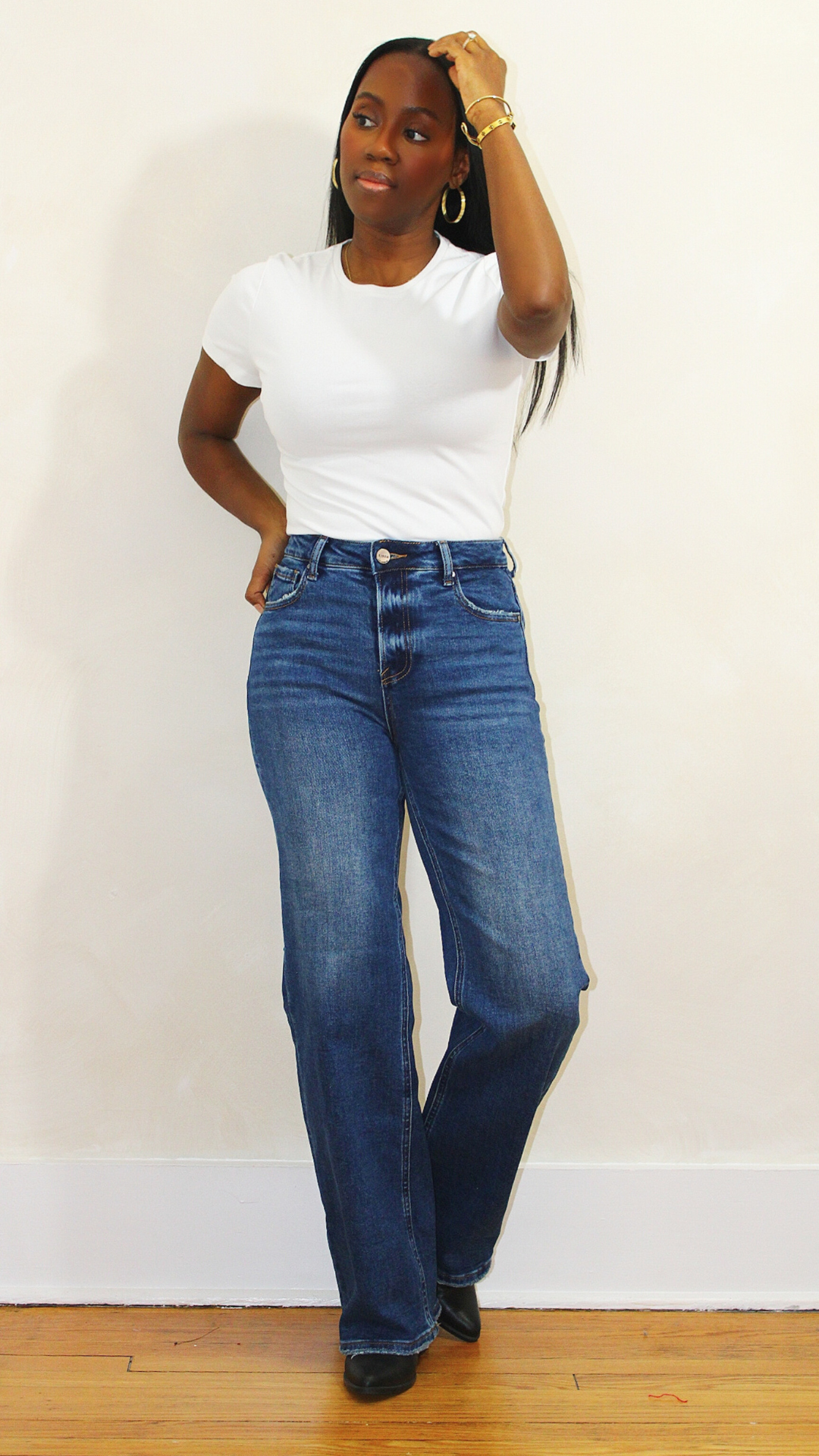 RISEN High Rise Straight Leg