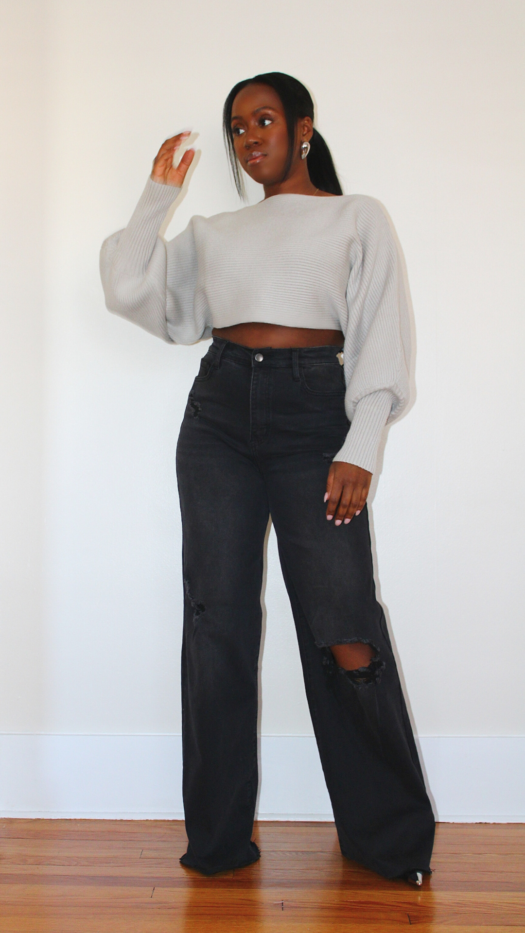 High Waist Denim - Vintage Black