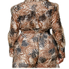 Animal Print Romper (1X-3X)