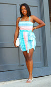 Ocean Wave Mini Dress