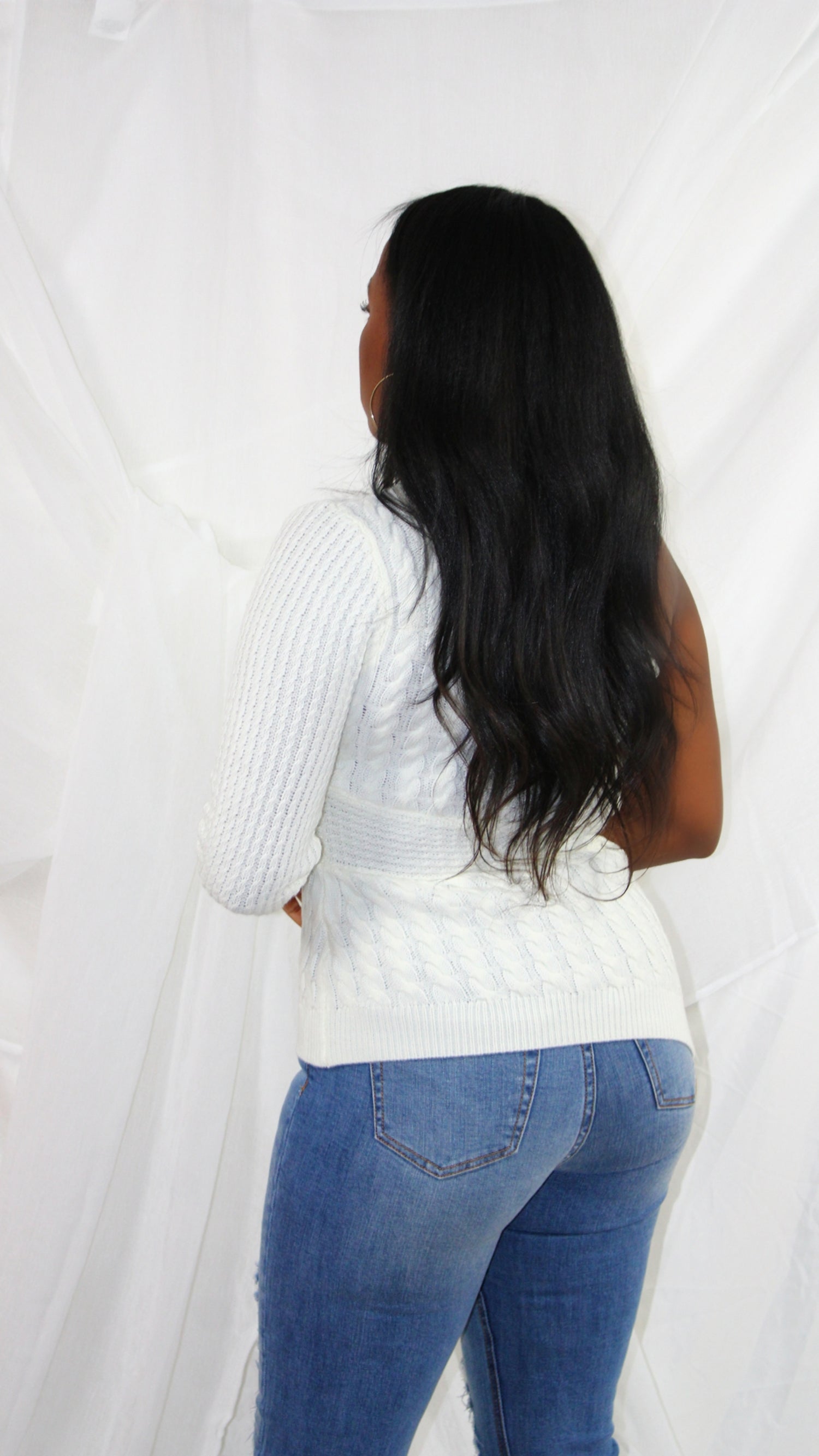 Knit One Shoulder Sweater