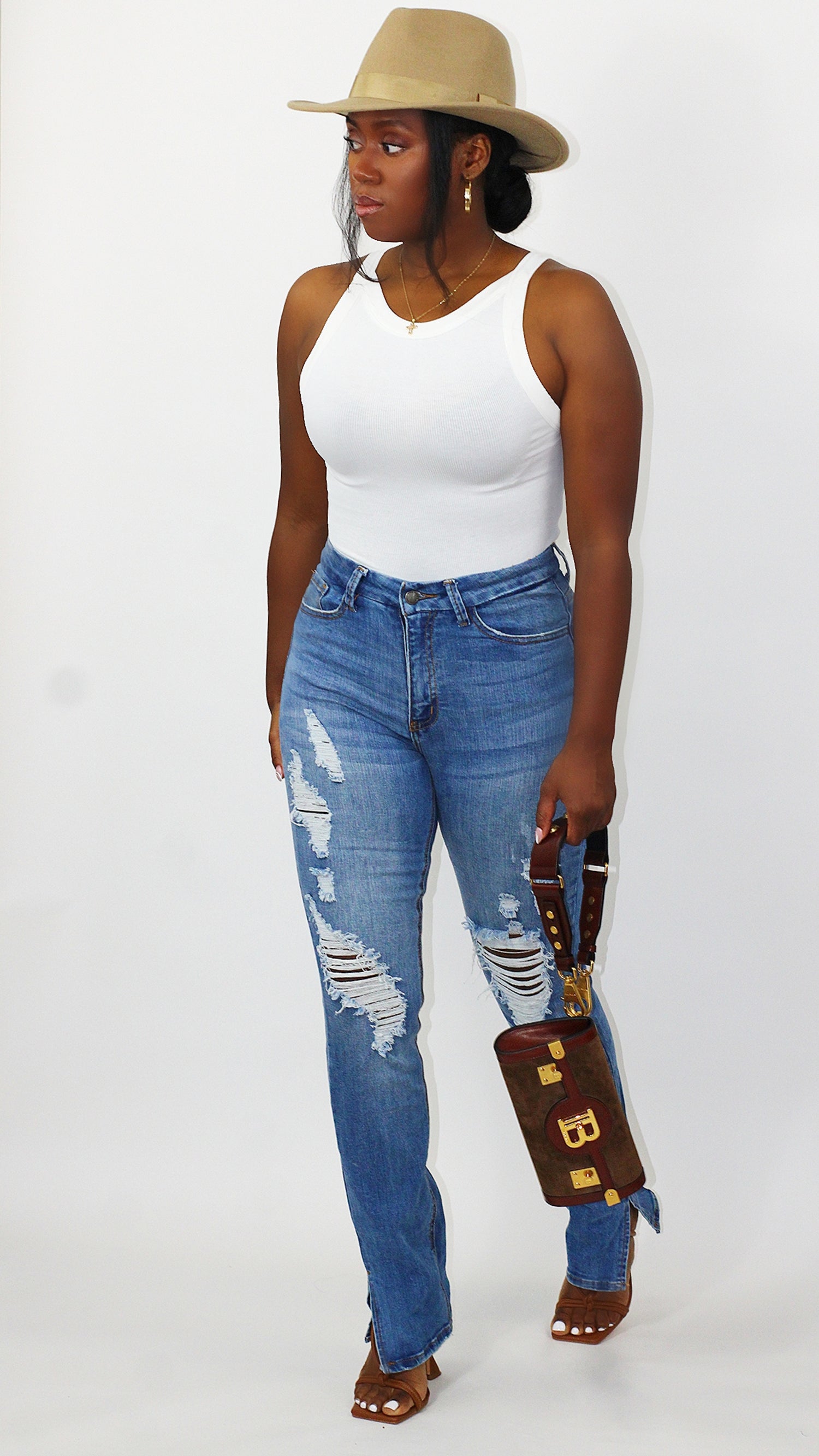 High Waist Stretch Jeans