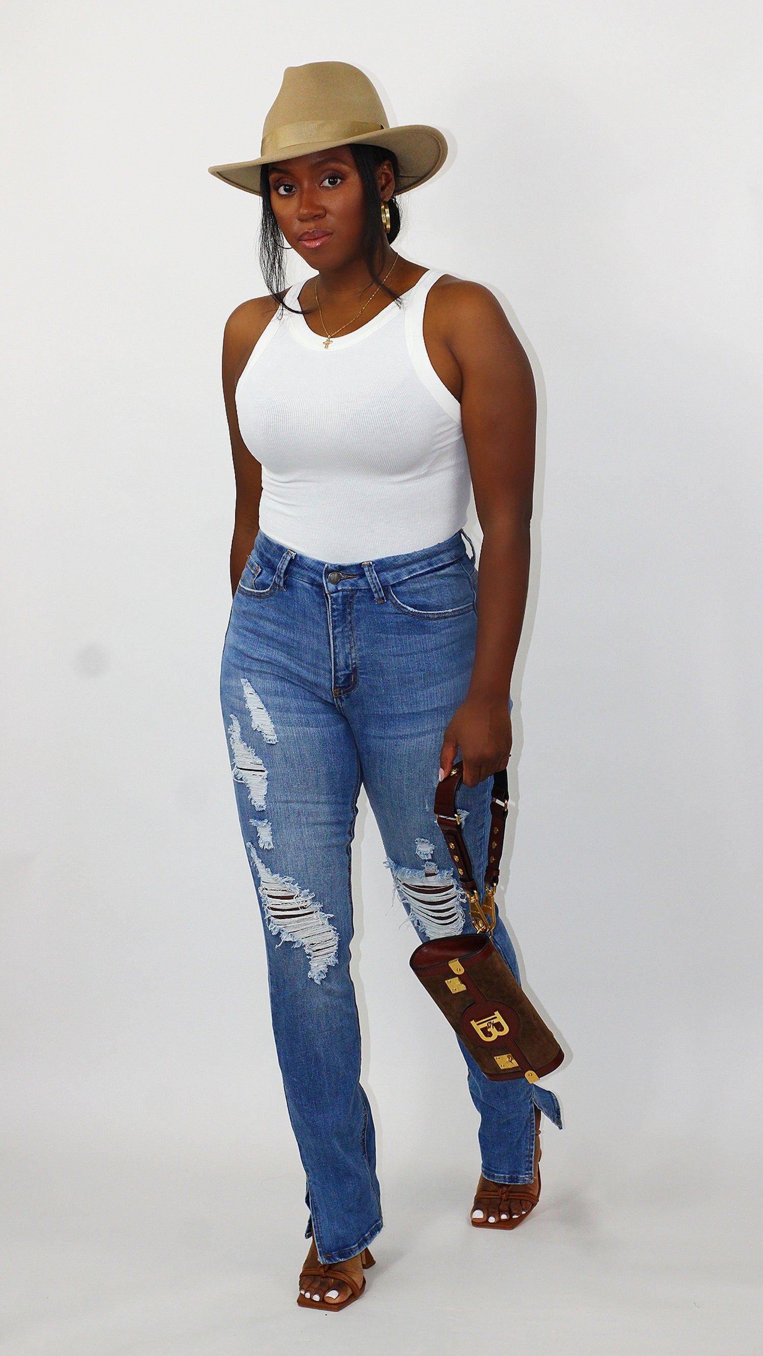 High Waist Stretch Jeans