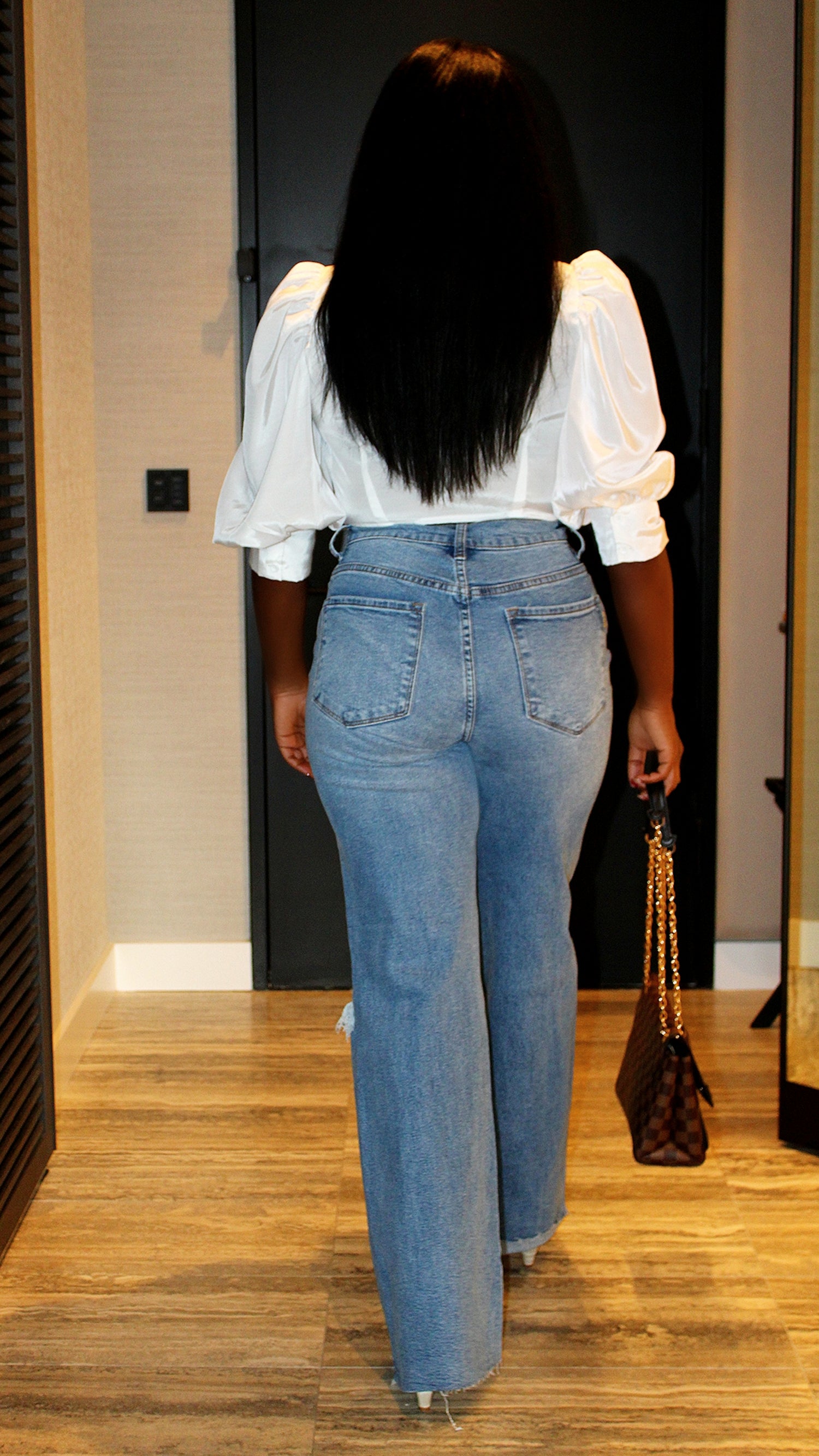 High Waist Wide Leg Denim