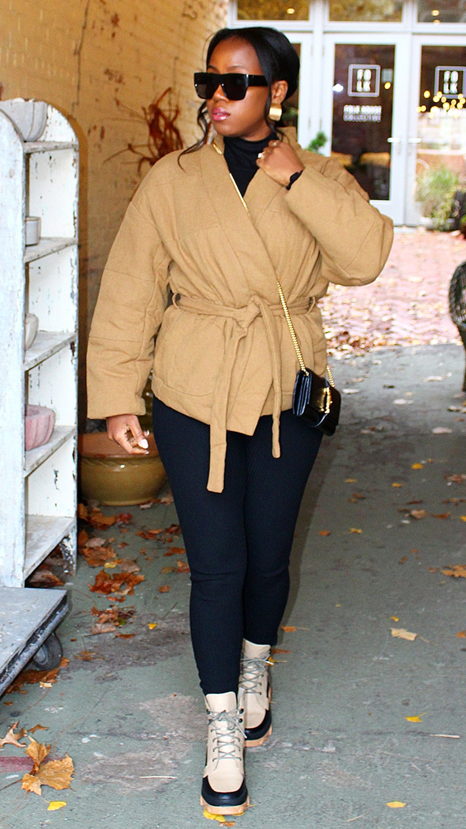 Kimono Puffer Coat