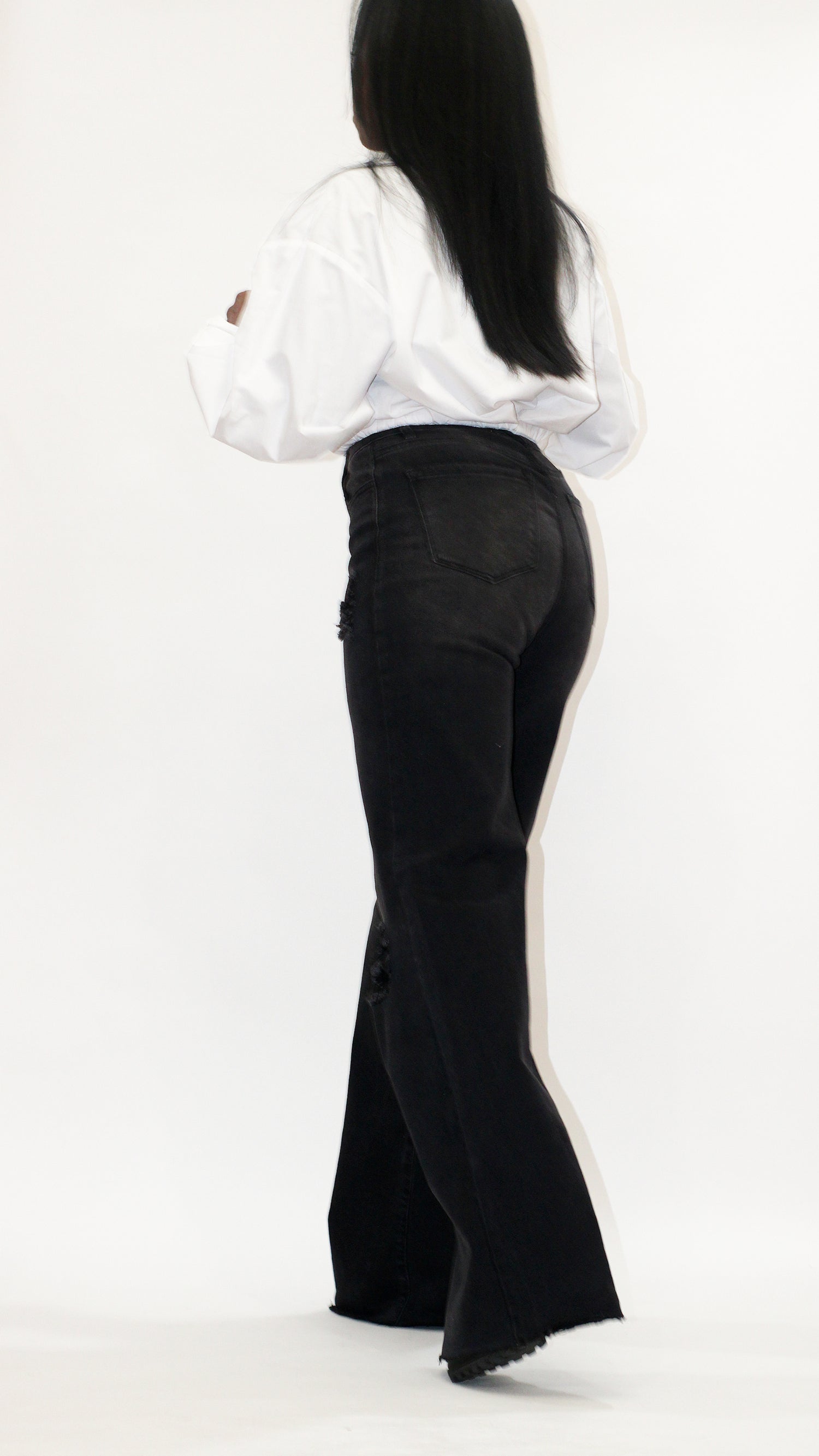 High Waist Denim - Vintage Black