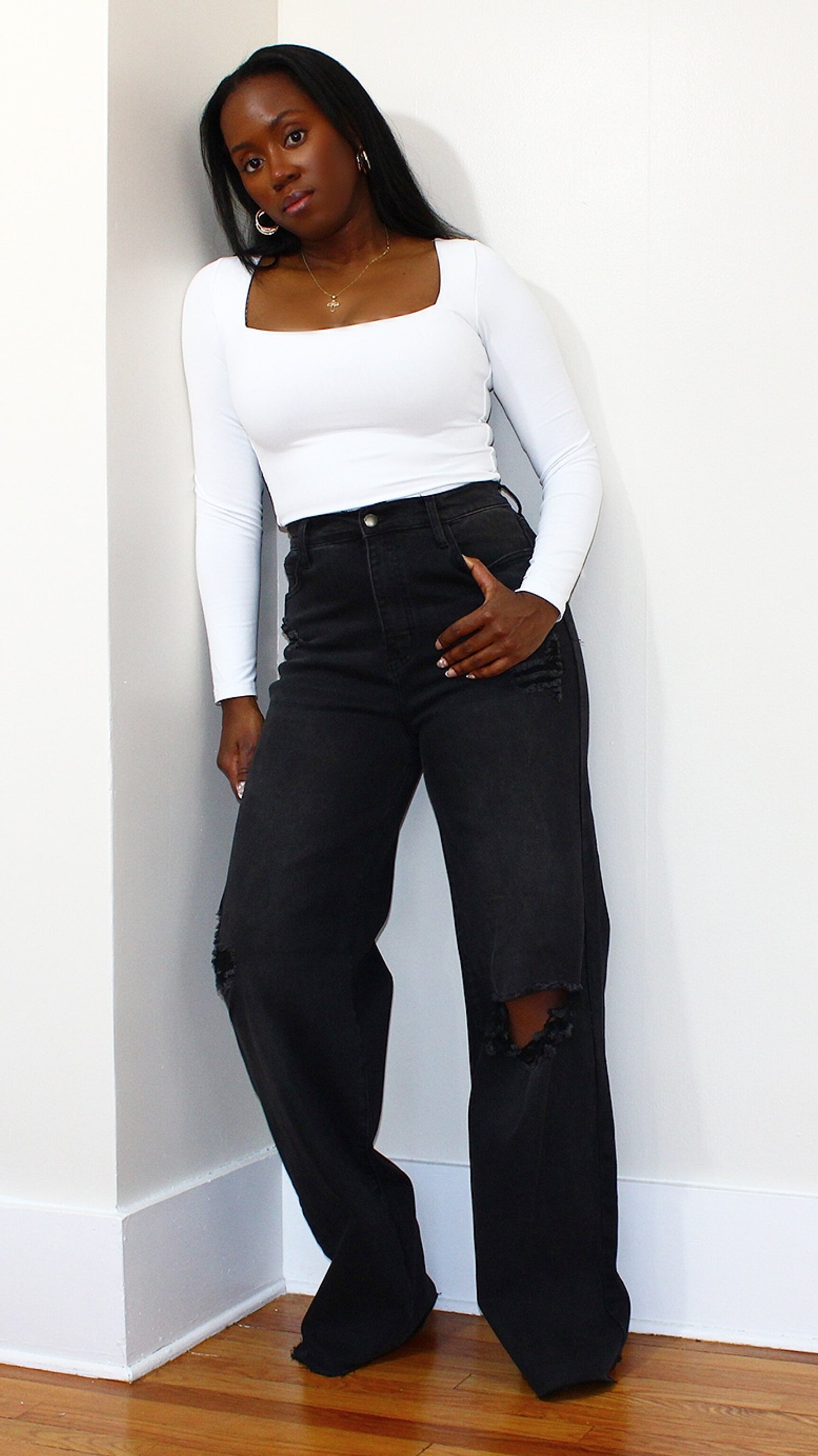 High Waist Denim - Vintage Black
