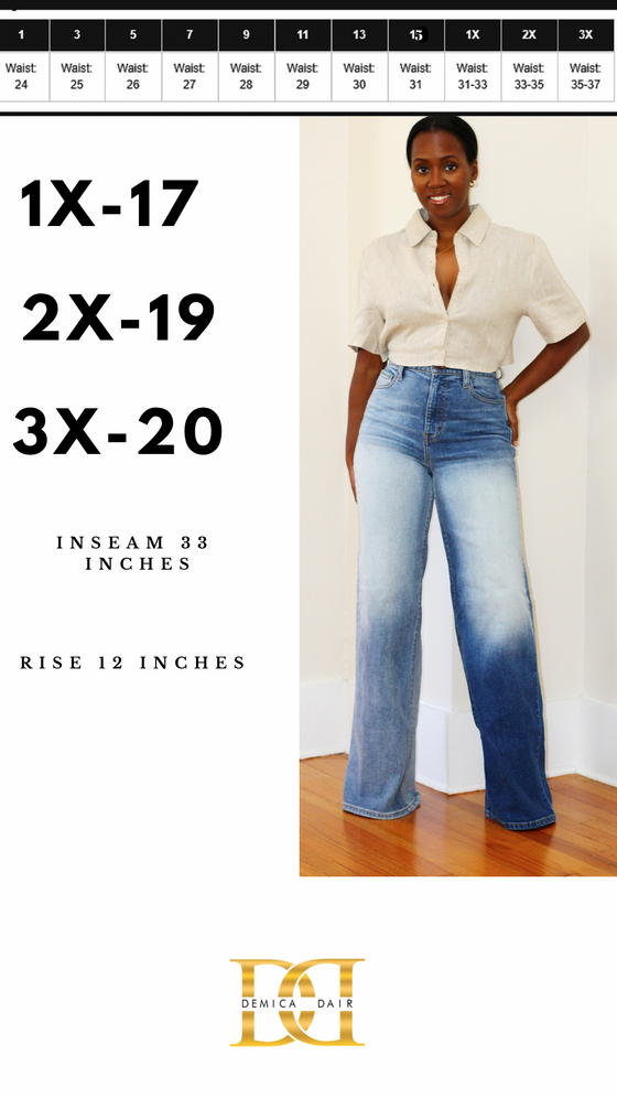 High Waist Jeans- TwoTone