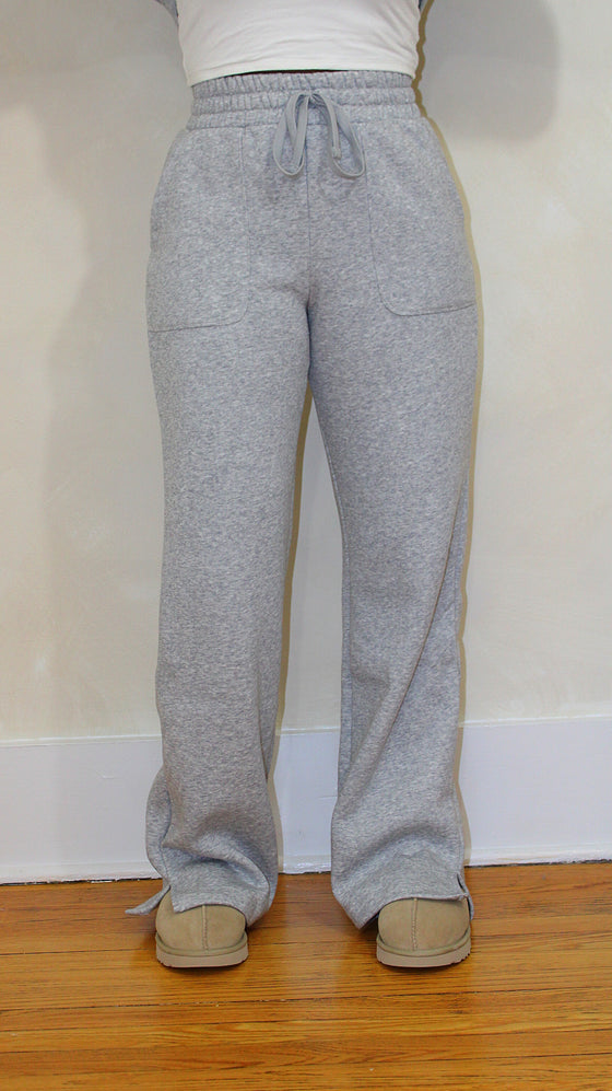 French Terry Straight Leg Pants