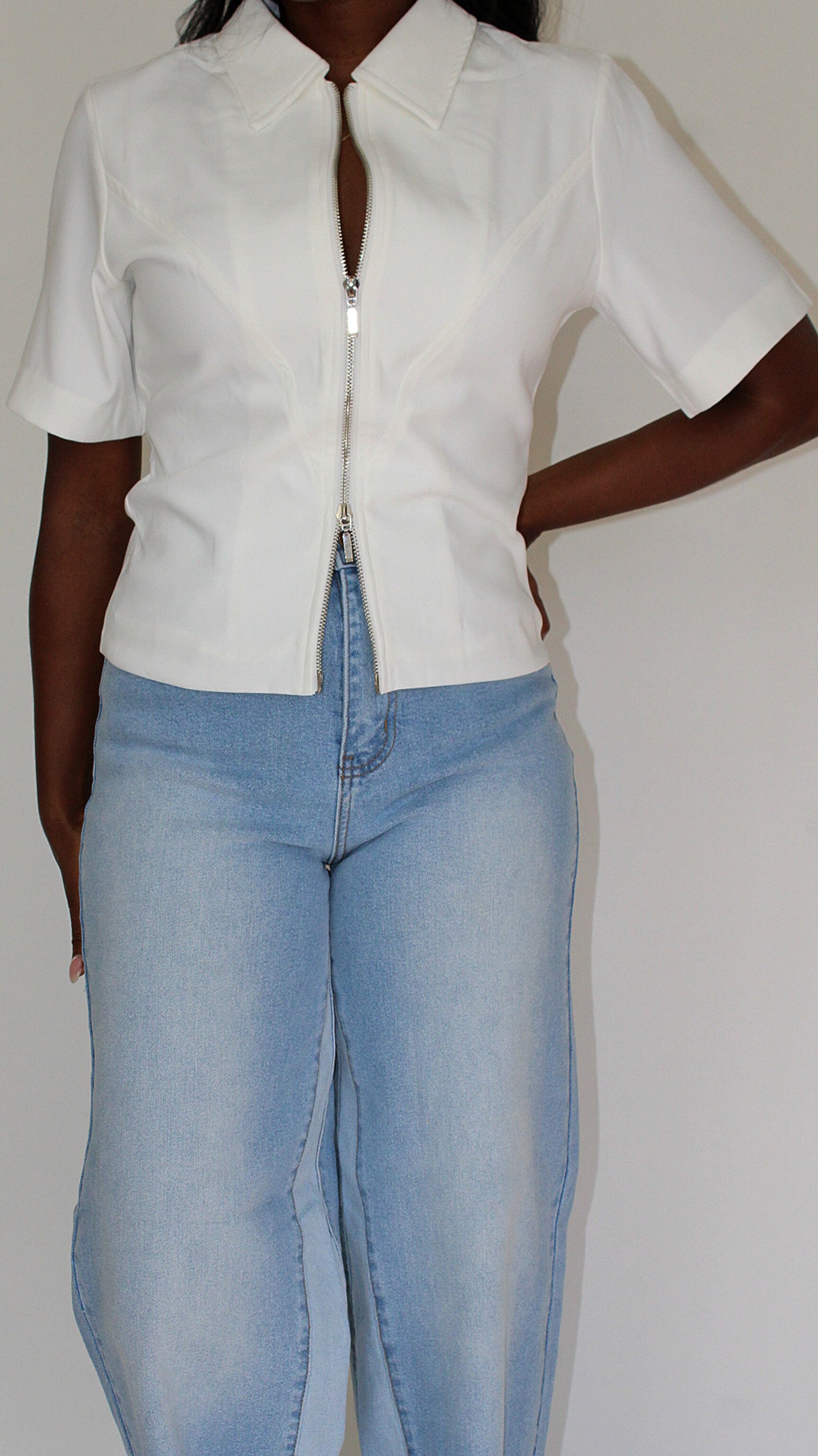 Celine Two-Way Zip Top