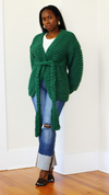 Chunky Knit Cardigan Sweater