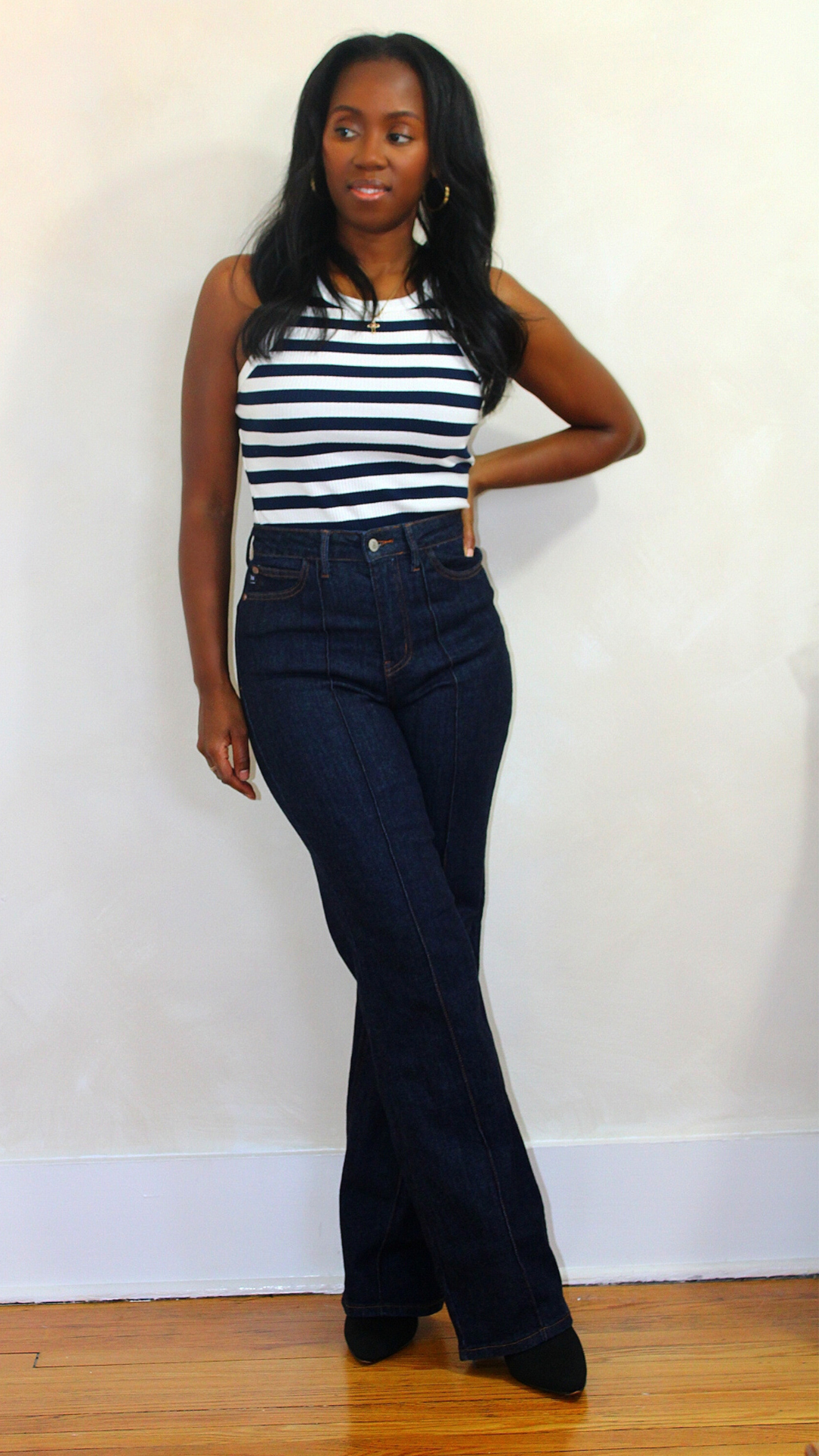 Navy Racerback Tank
