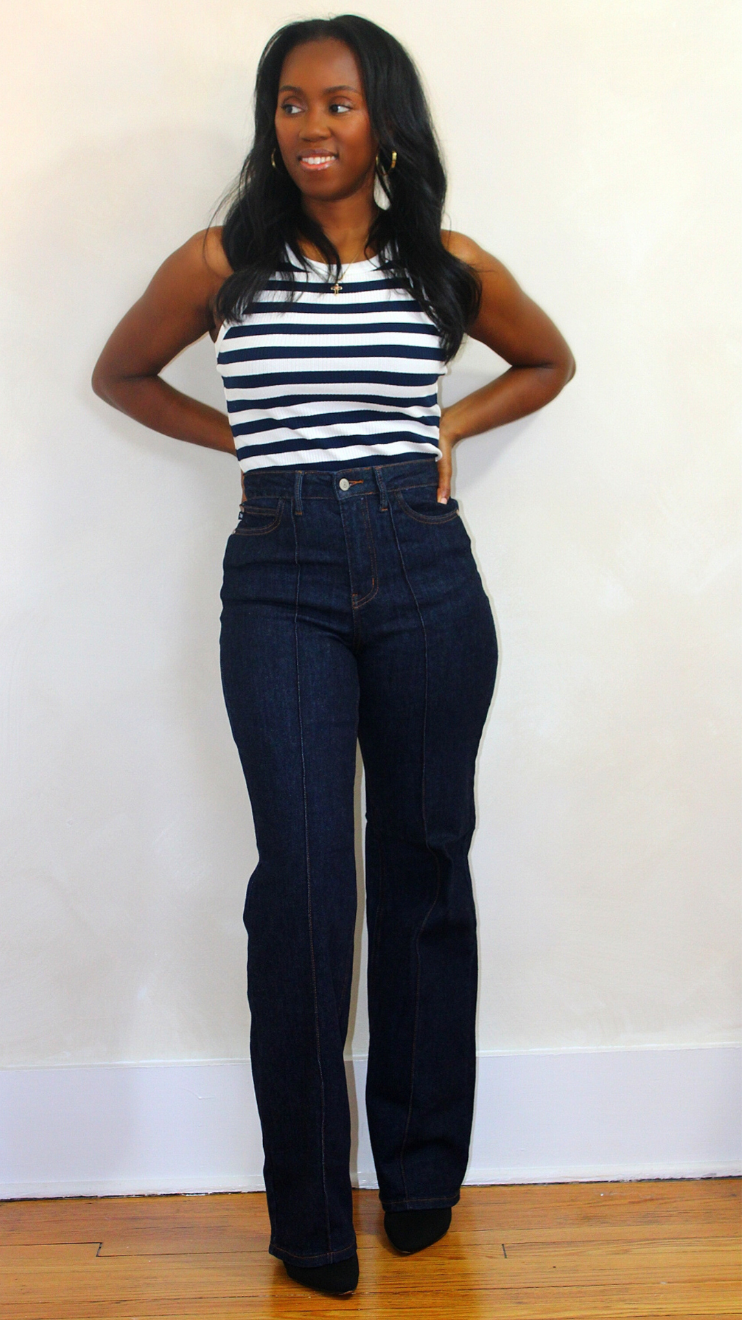 Navy Racerback Tank