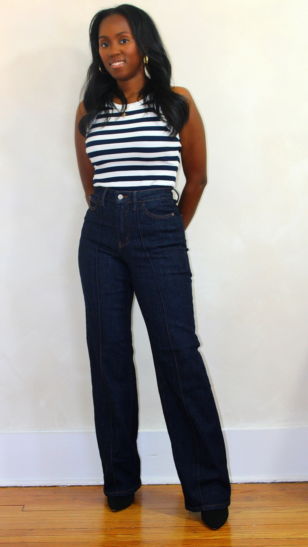 Navy Racerback Tank