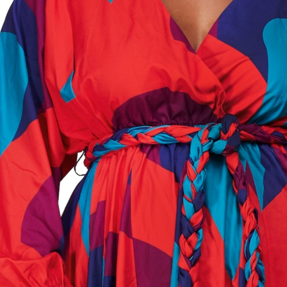 Flirty Color Block Dress (PLUS)