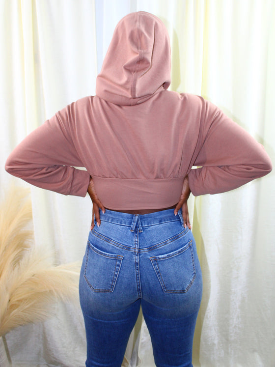 Corset Crop Hoodie
