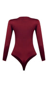 Stretch Contour Bodysuit (cranberry)