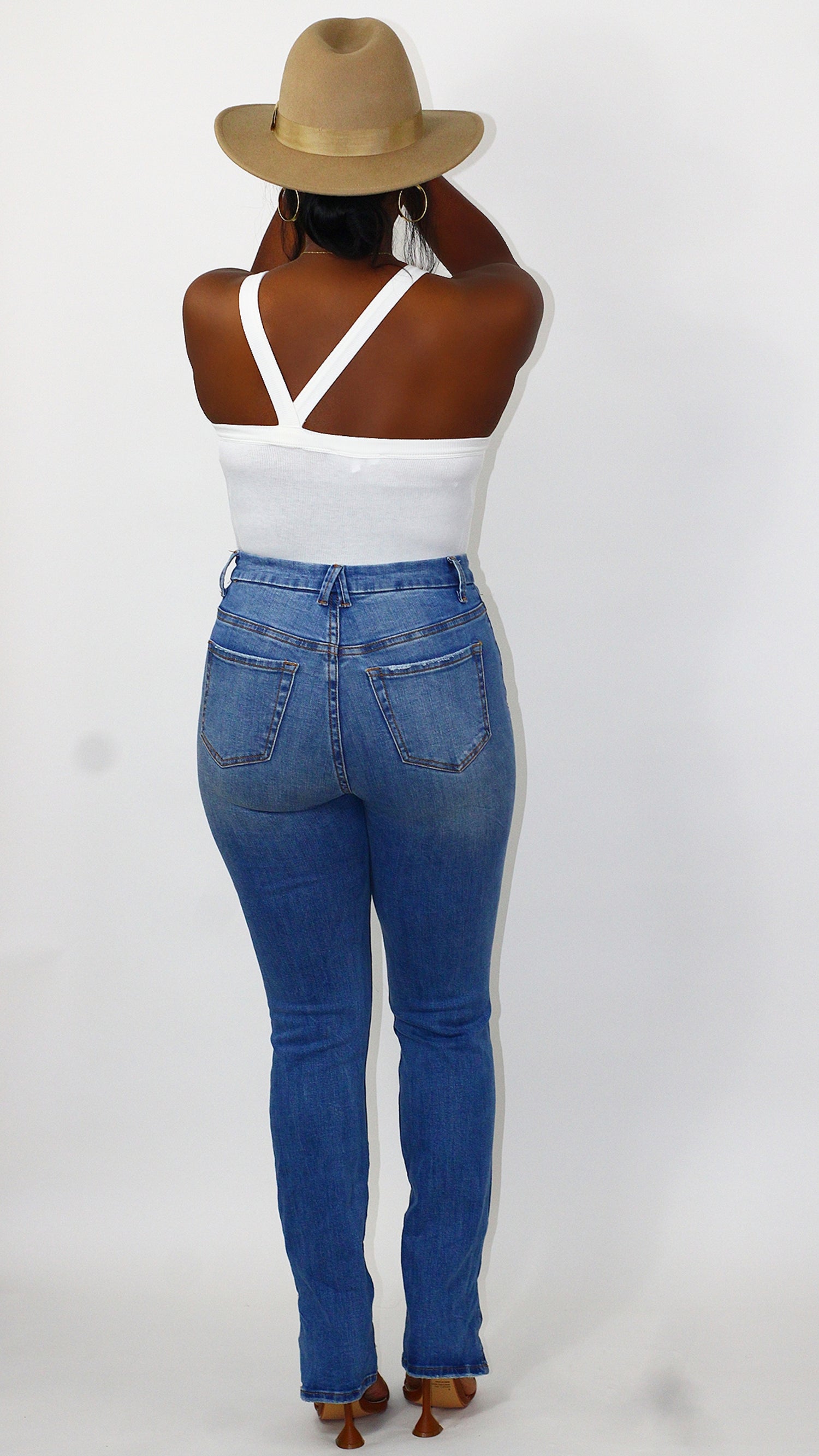 High Waist Stretch Jeans