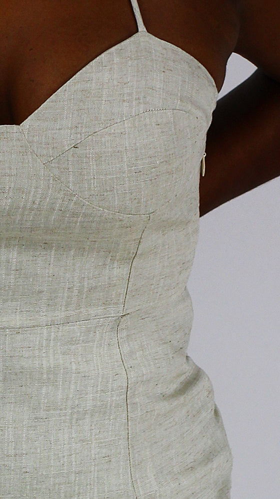 Linen Mason Dress - oatmeal