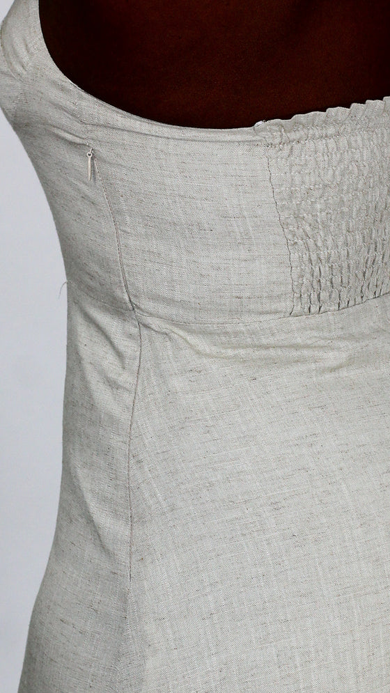 Linen Mason Dress - oatmeal