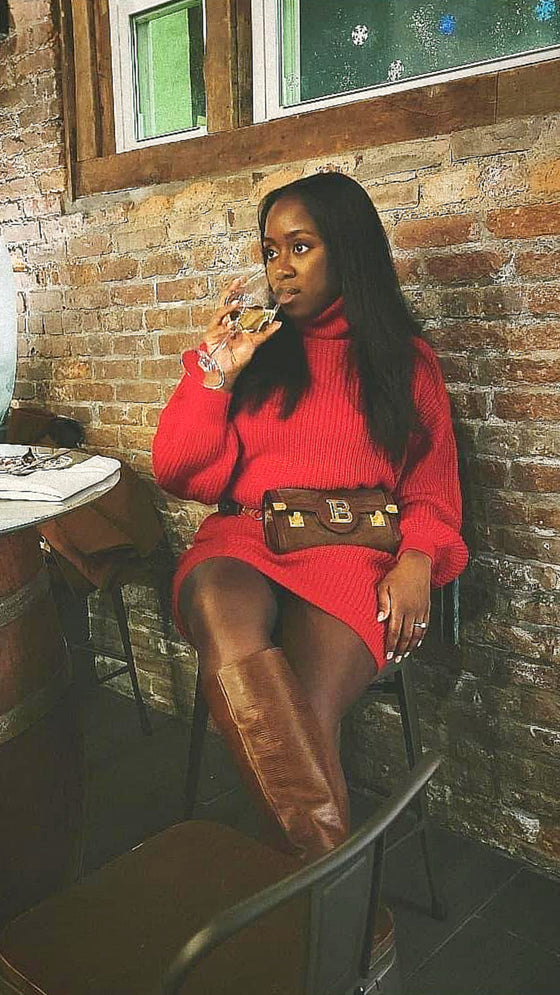 Red Sweater Dress