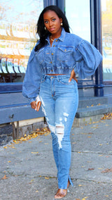 High Waist Stretch Jeans