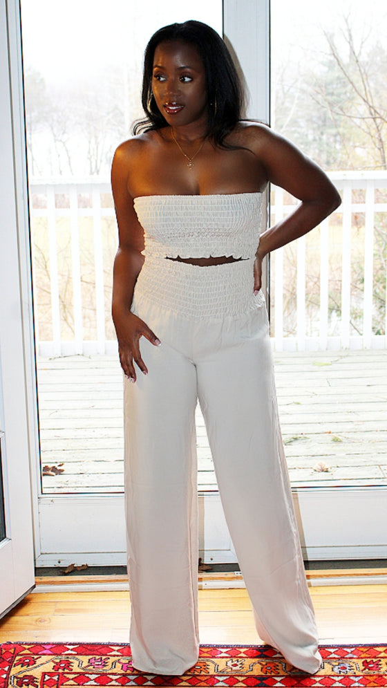 Smock Waist Pants Set