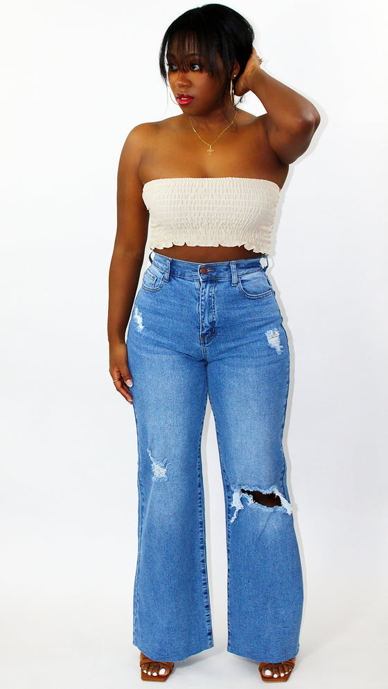 Smock Waist Pants Set