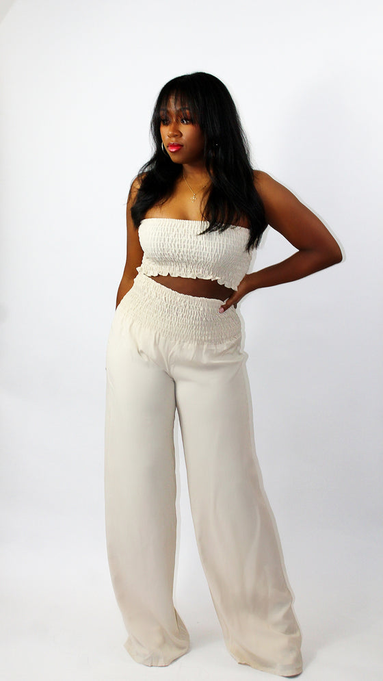 Smock Waist Pants Set