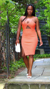 Orange Midi dress