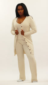 Mahlo 3 Piece Ribbed Knit Set