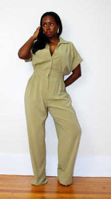  Short Sleeve Utility Jumpsuit