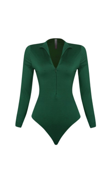  Emerald Zip Me Up Bodysuit